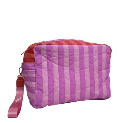 Stefan Cosmetics Pouch Pink Stripe